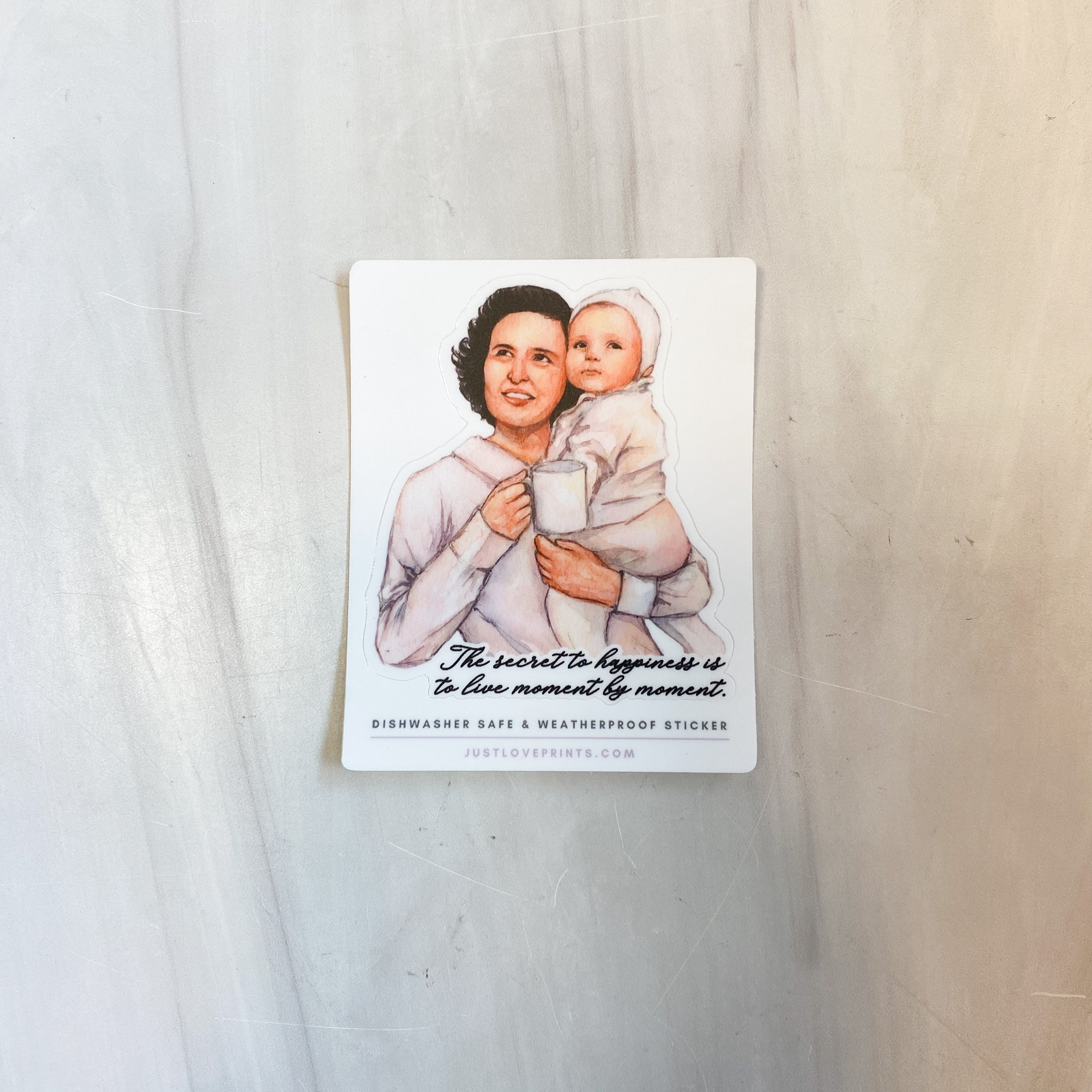 St. Gianna "Sipping with the Saints" Vinyl Sticker