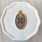 1.75" St. Benedict Medal in Antiqued Silver Finish