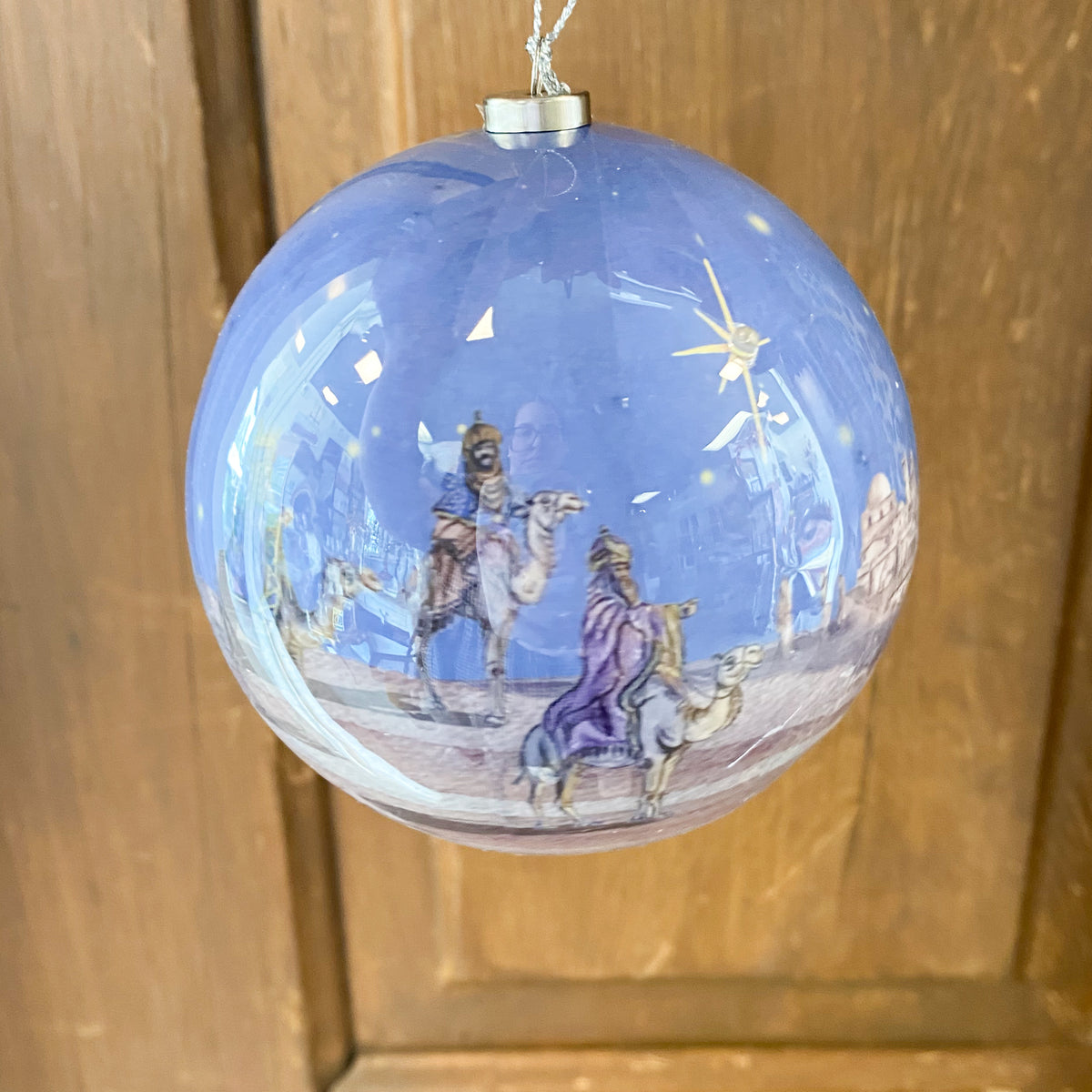 Ornament 4" Star Above LED Lighted Paper Mach