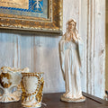 Praying Virgin in White with Gold 11.75"