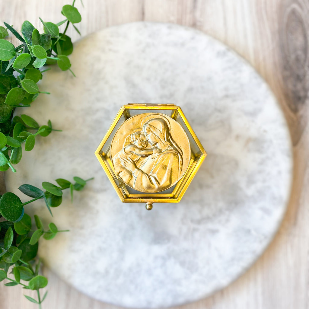 Tiny Jewelry Box- Bee Still Design