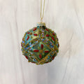 Lavish Ball Ornament, 4 Asst, Glass, 3.25"
