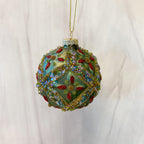 Lavish Ball Ornament, 4 Asst, Glass, 3.25"