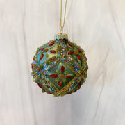 Lavish Ball Ornament, 4 Asst, Glass, 3.25"