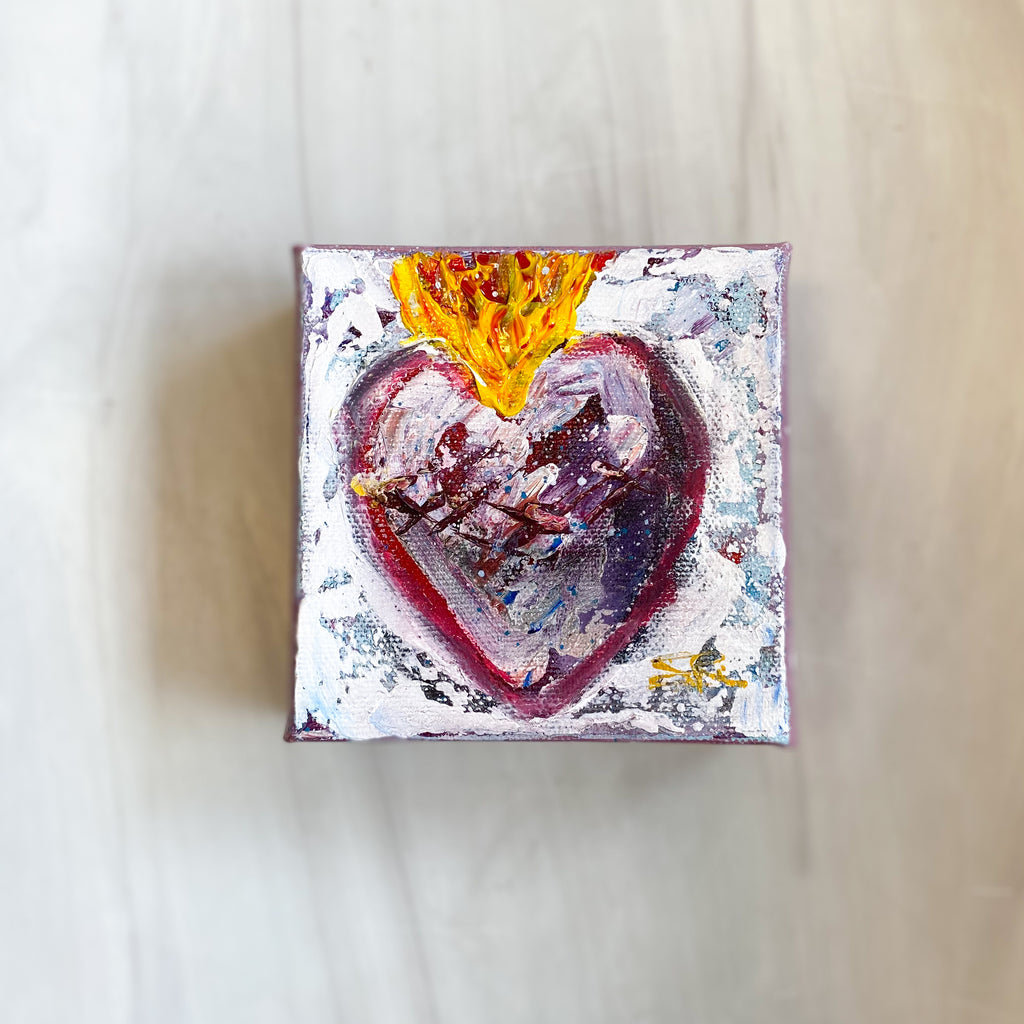 "He Loved Us First" Original Canvas Art Blocks Series #17, 18, 19, 21, 23, 24