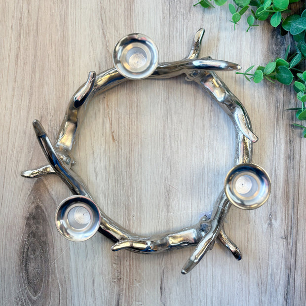 Antler Wreath Candle Holder