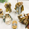 8.5" 6PC ST Blue  Robe Nativity Set