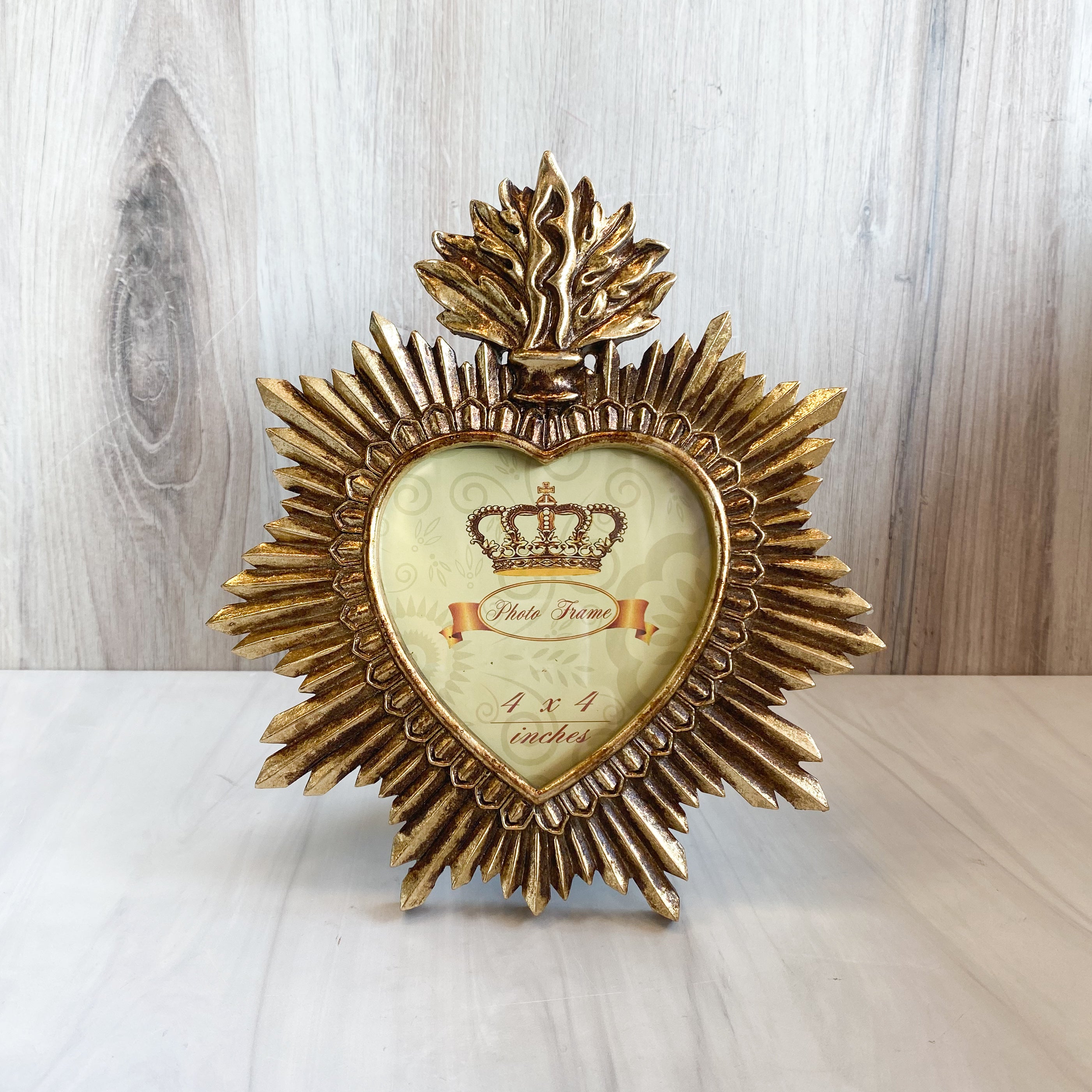 Golden Ex-voto photo frame