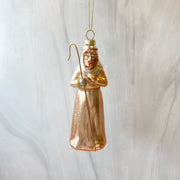 5-1/4"H Glass Nativity Ornament Multi Color, 3 Styles