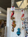 The Cardinal's Perch w Beads & Bells