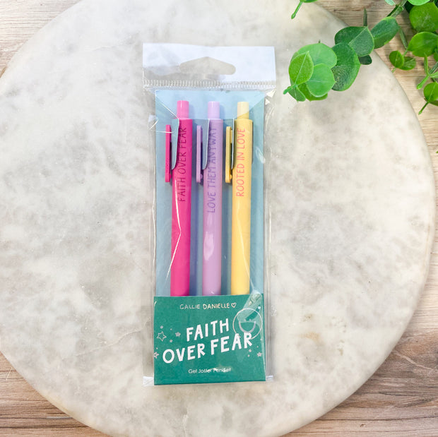 Faith Over Fear Pen Set