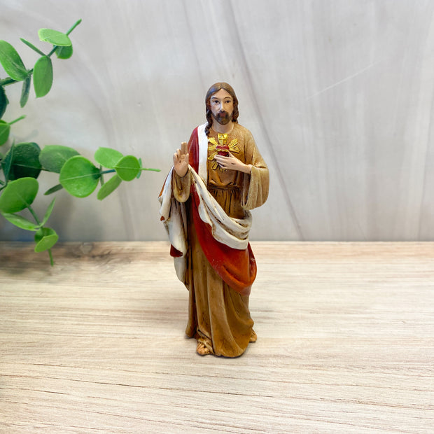 4" Sacred Heart of Jesus Statue