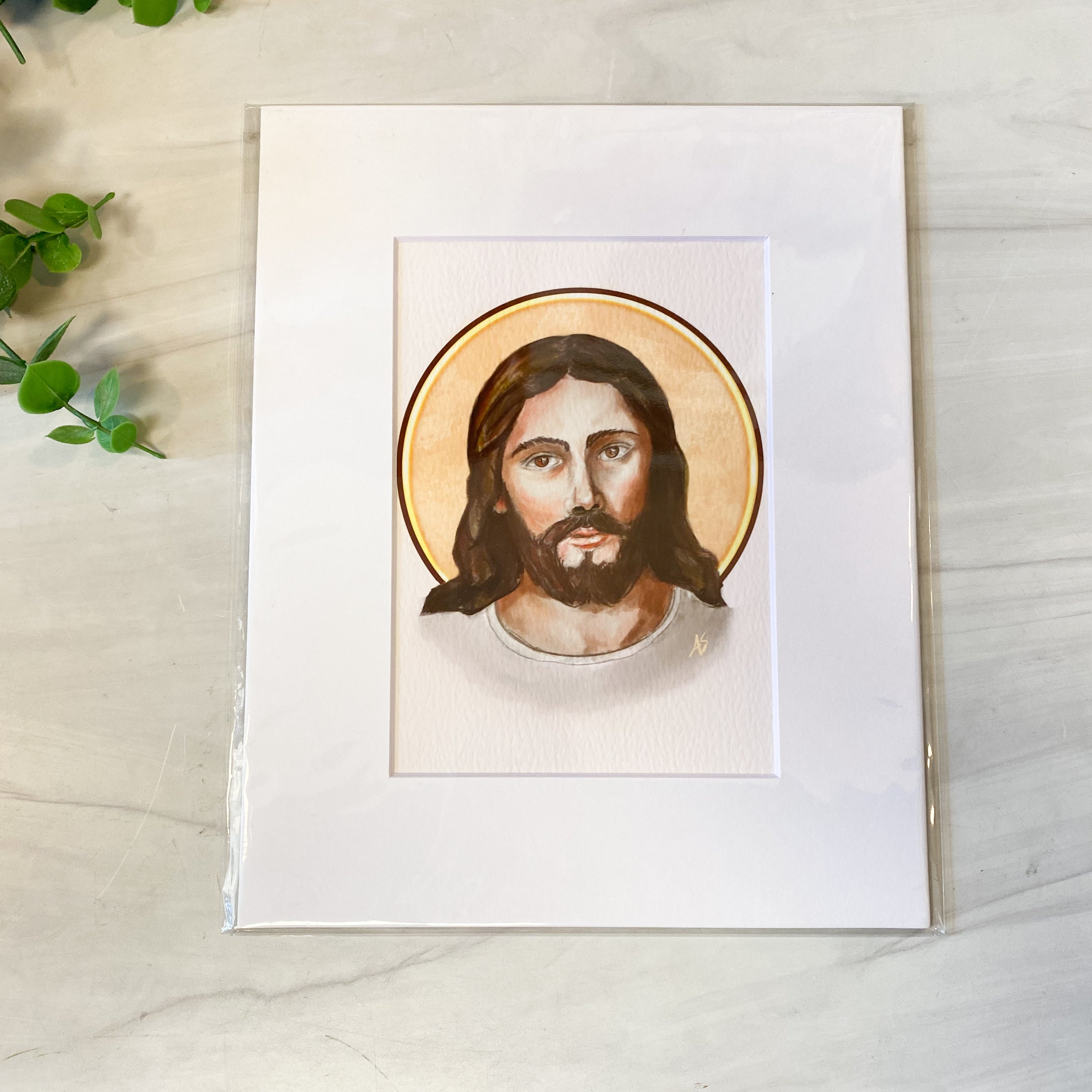 Most Holy Face Watercolor Print