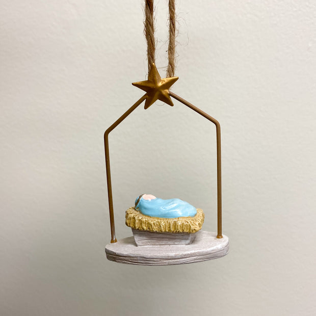 Resin Nativity Ornament, Multi Color, 4 Styles