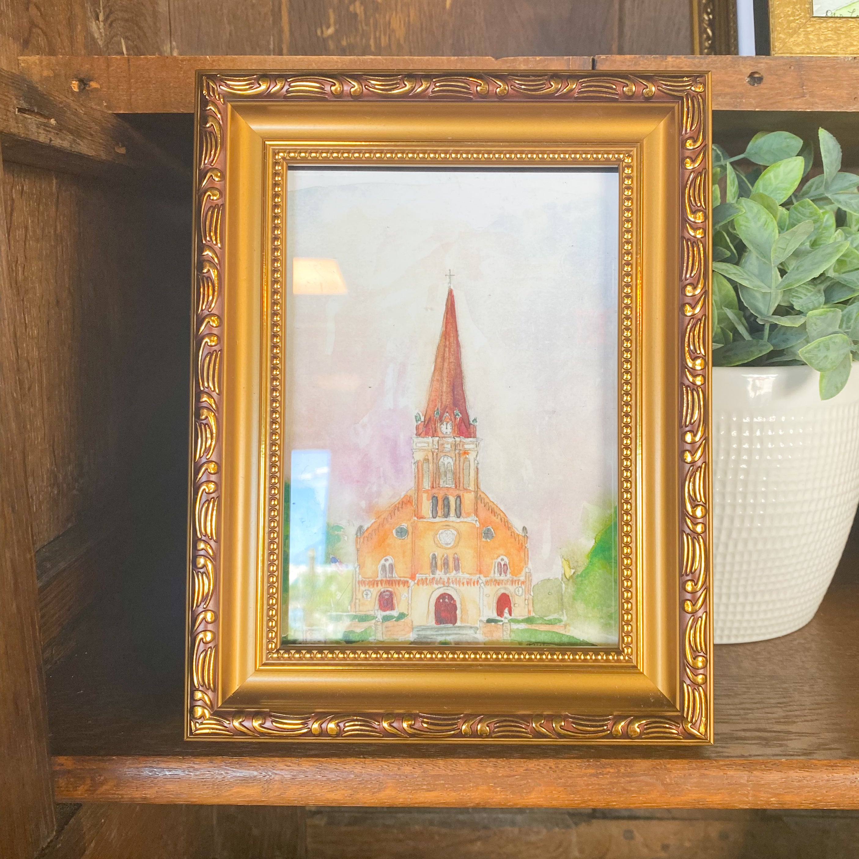 St. Mary Magdalene - 5x7 - Gold Framed Watercolor Print