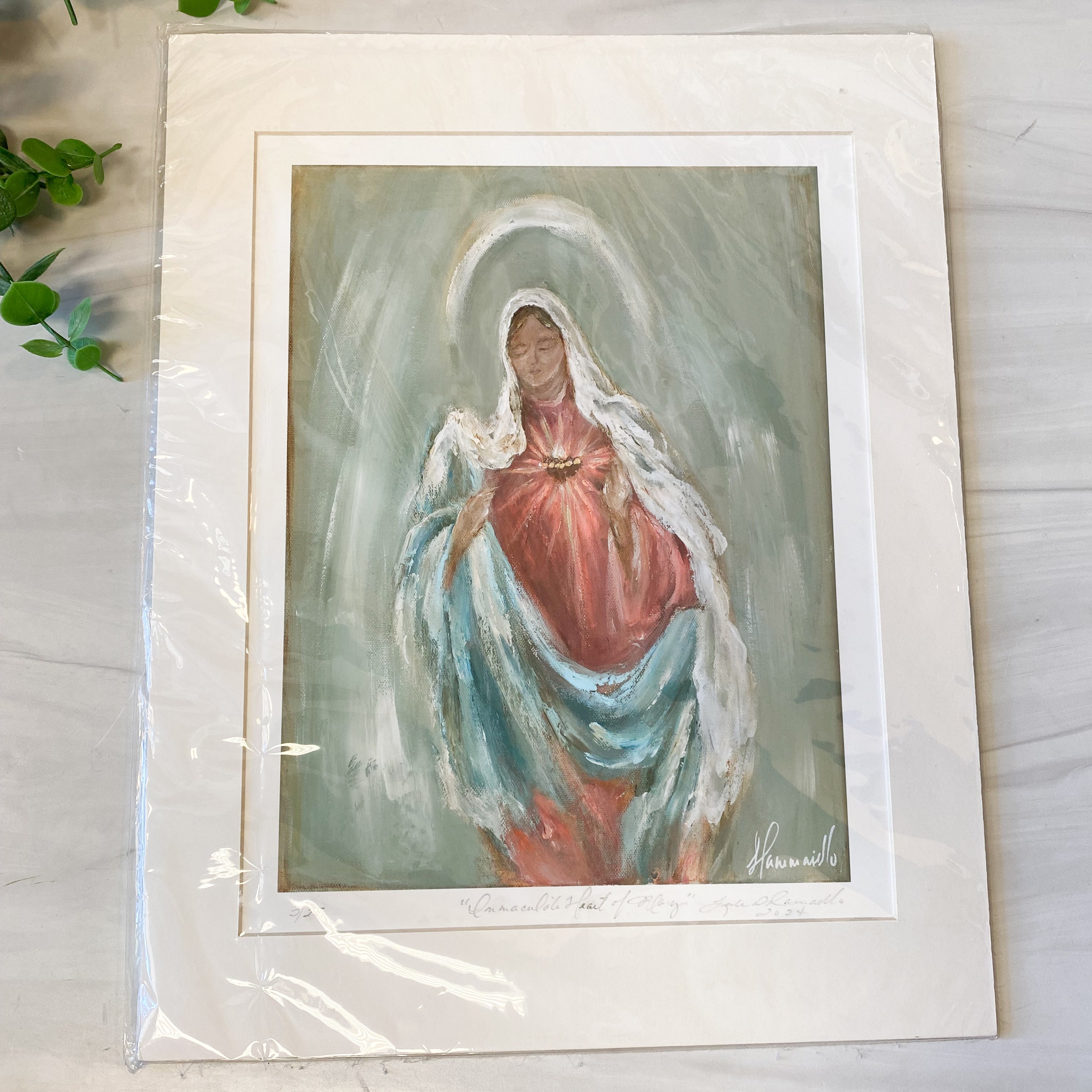 Immaculate Heart of Mary Prints with Mat