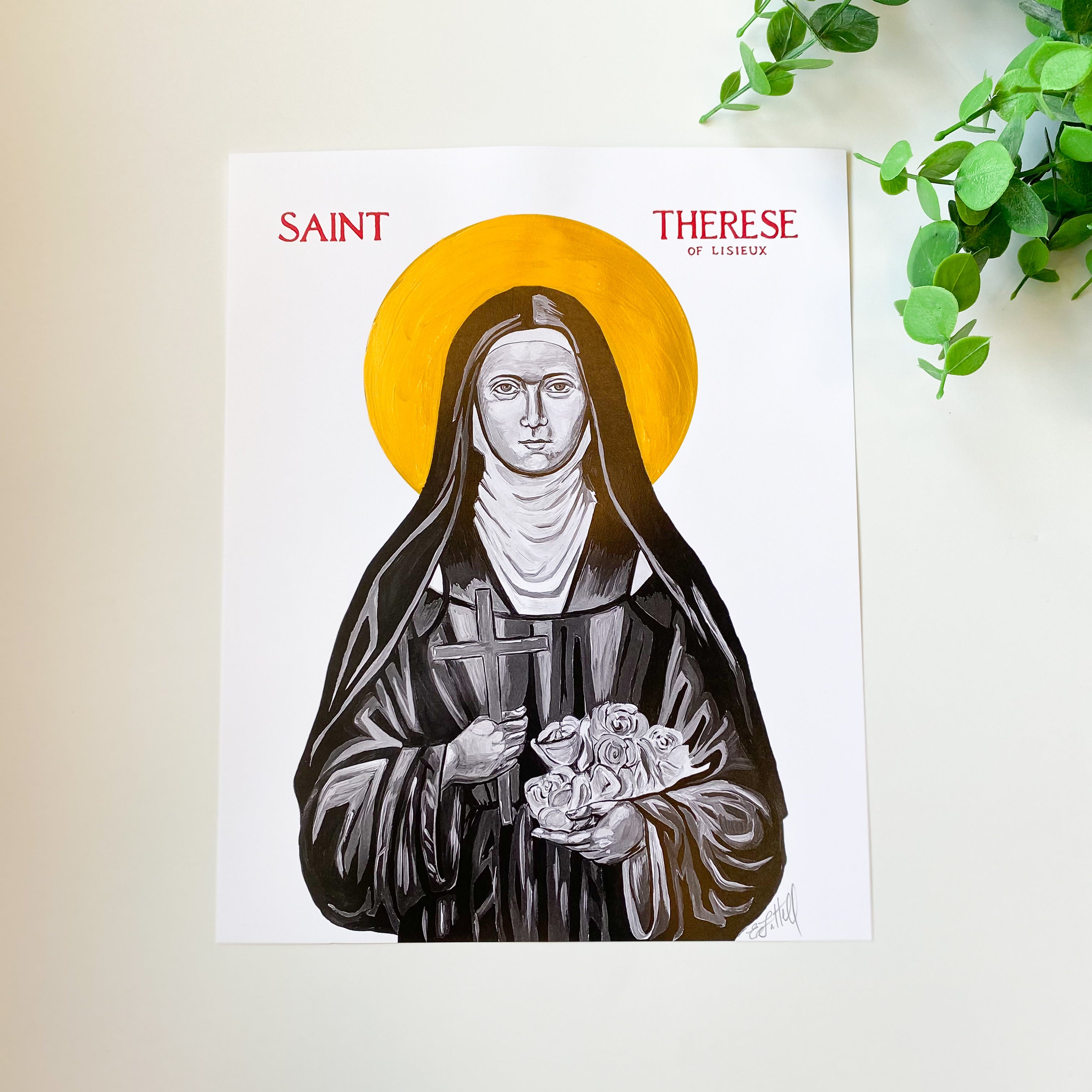Embellished St. Therese of Lisieux