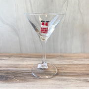 4"Rd x6-1/4"H Martini Glass Holiday Icon Inside, 8 Styles