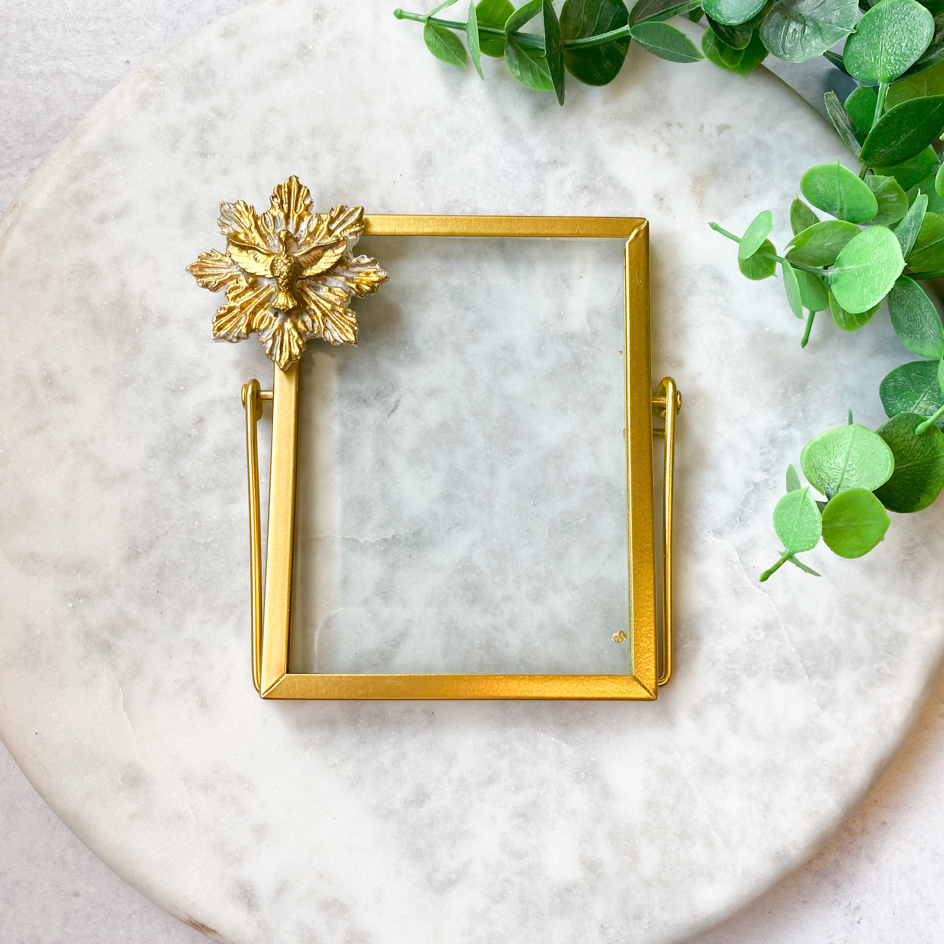 Glass Gold Leaf Frame 2x3