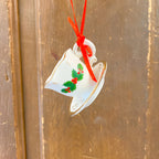 Porcelain Holiday Formal Tea Cup Ornaments, 3 Assorted