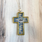 Floral Cross Ornament - Love / Hope / Faith