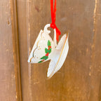Porcelain Holiday Formal Tea Cup Ornaments, 3 Assorted