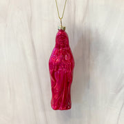 Virgin Mary Ornament, 3 Asst, Glass, 5.25"