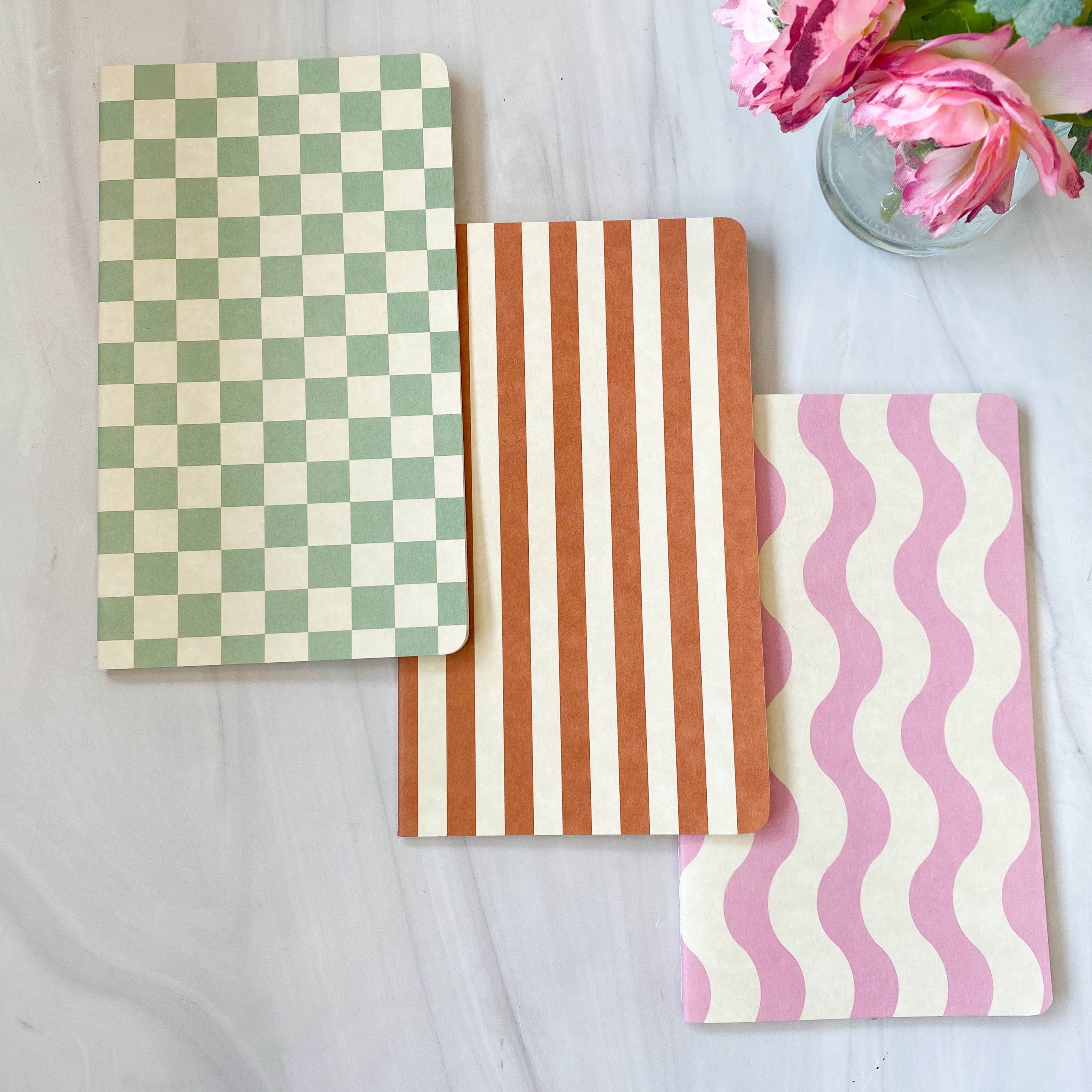 Notebook Set of 3 - List Set (Checklist, Grid, Bullet)