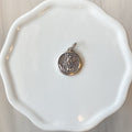 3/4" St. Michael Silver Oxidized Medal