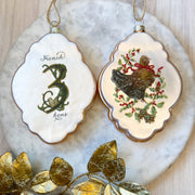 12 Days of Christmas Glass Ornament Assorted in Gift Box