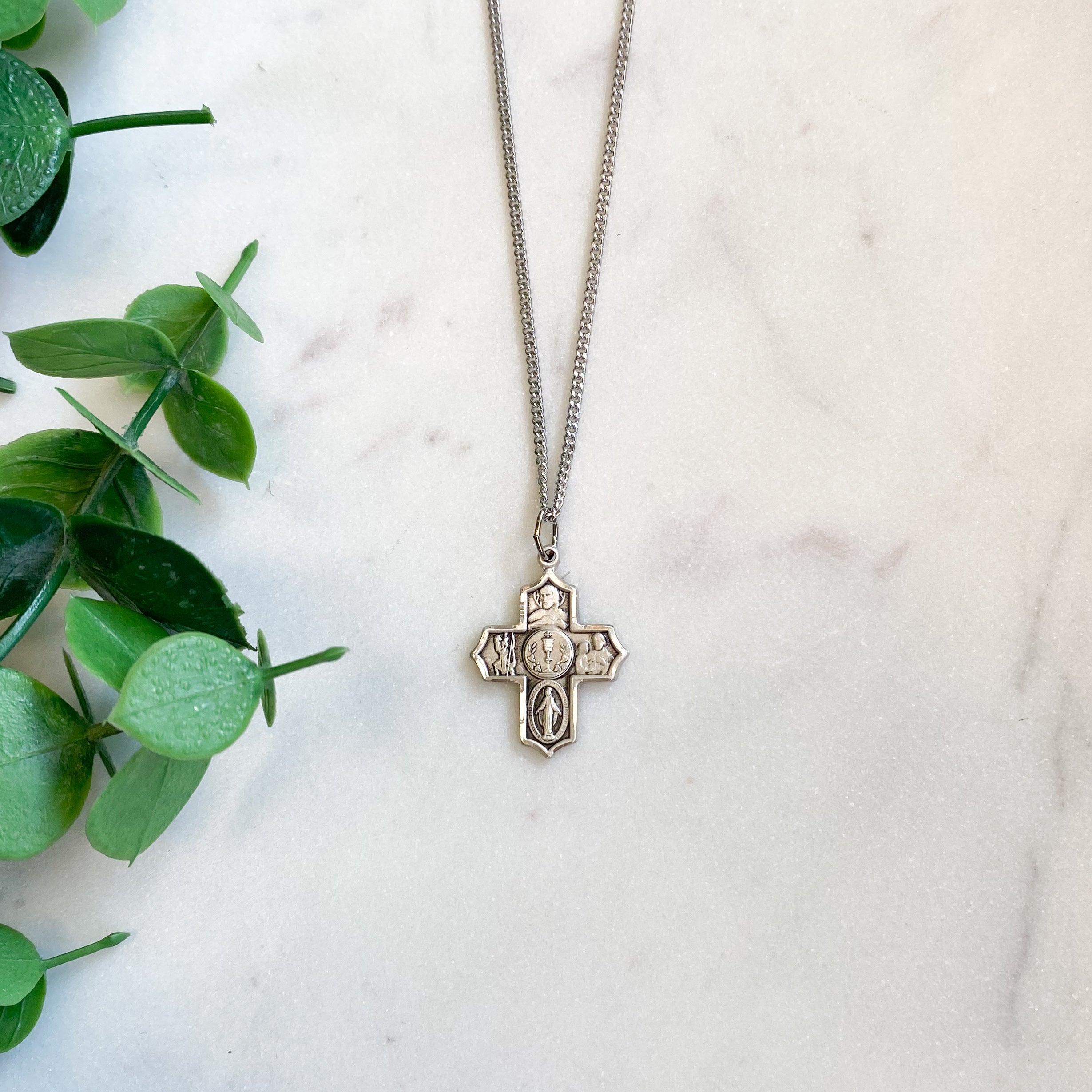 Sterling Silver Communion 4-Way Chalice Necklace
