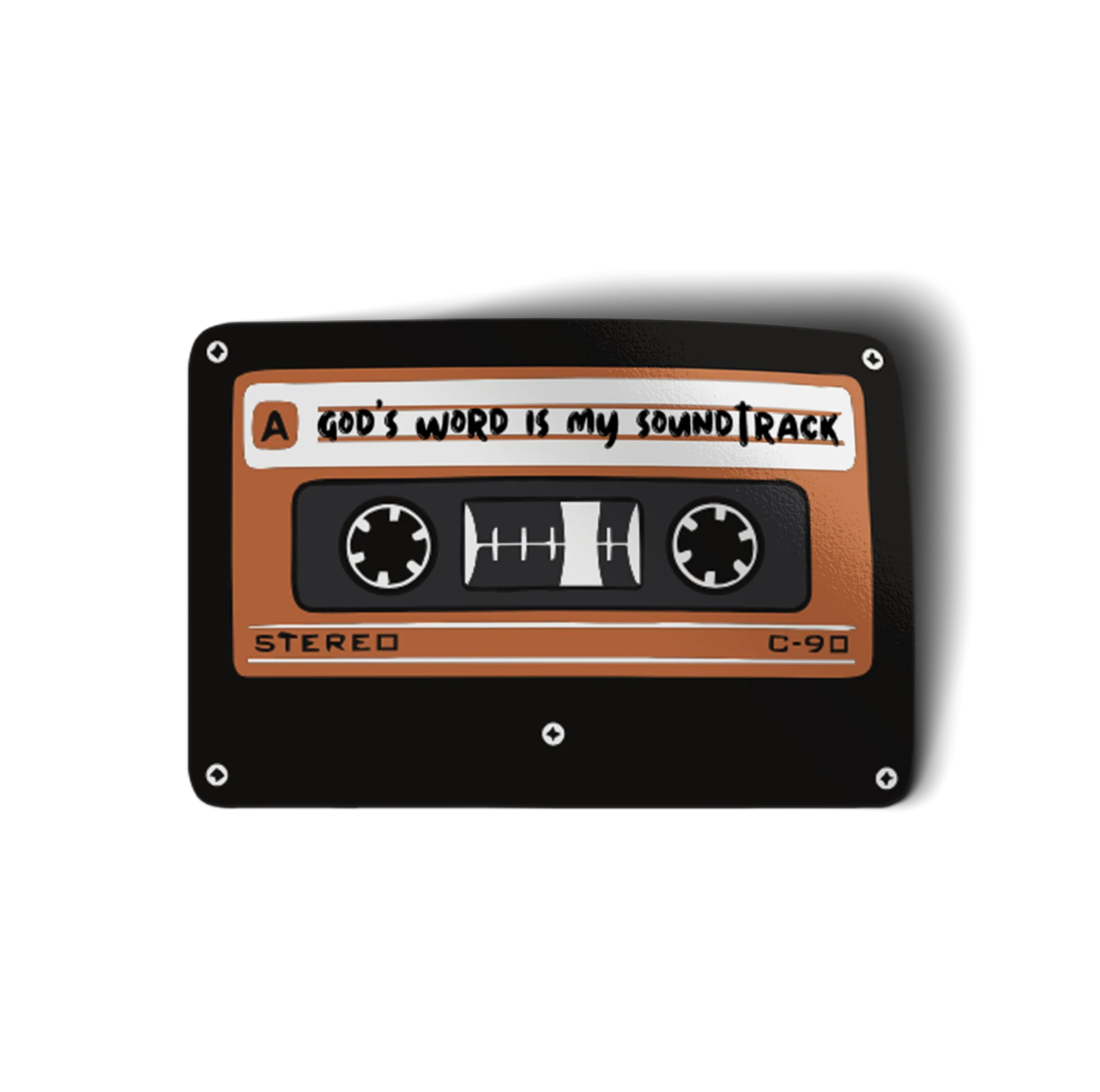 God's Word Is My Soundtrack Vinyl Sticker 3"