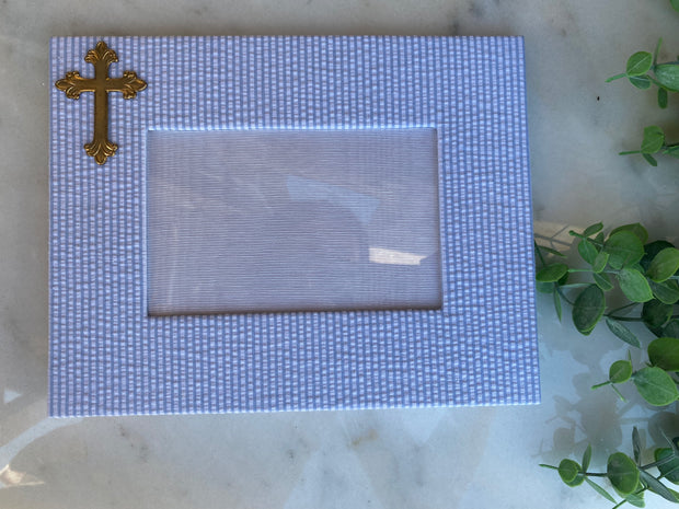4x6 Frame with Gold Cross