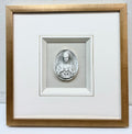 Framed Intaglio of Immaculate Heart of Mary (sold as a pair)