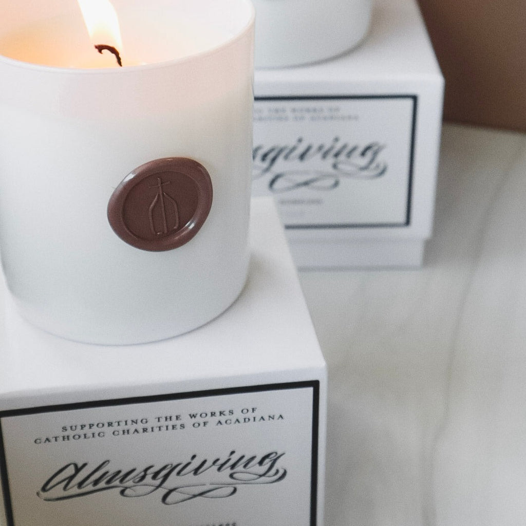 Almsgiving Candle: Shelter the Homeless (Rose and Oud)