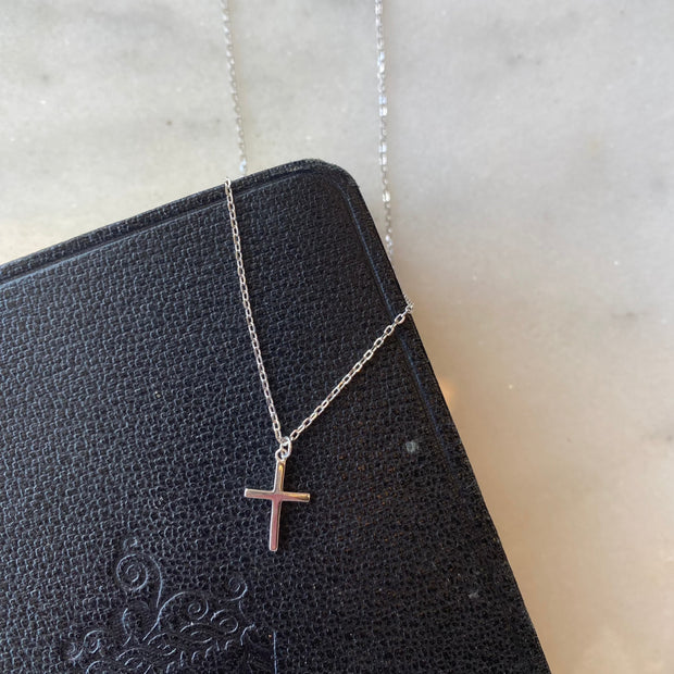 SS Adjustable Cross Necklace