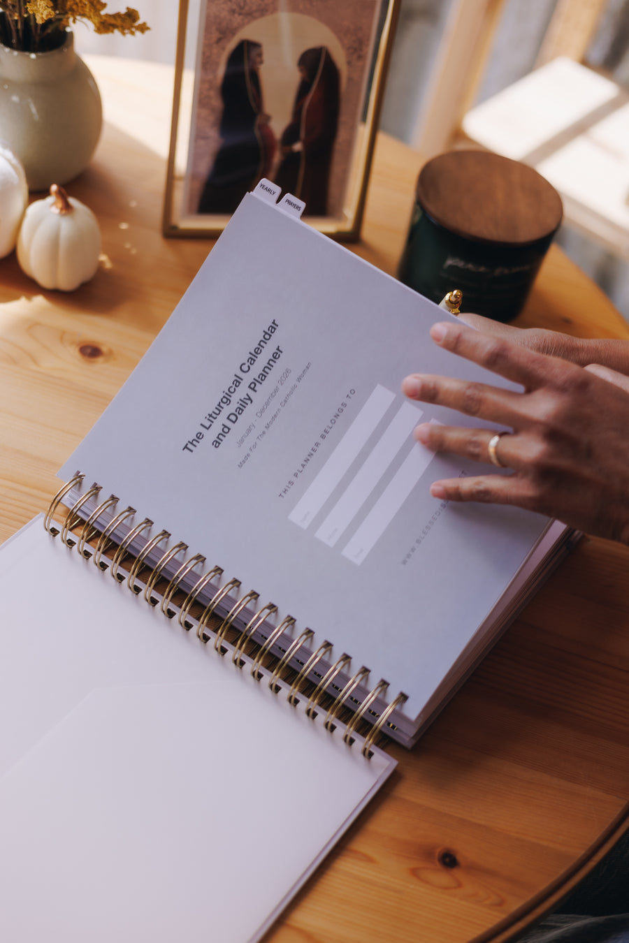 Blessed Is She 2026 Calendar Planner // Big Layout