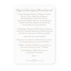 Our Lady of Mount Carmel Prayer Card