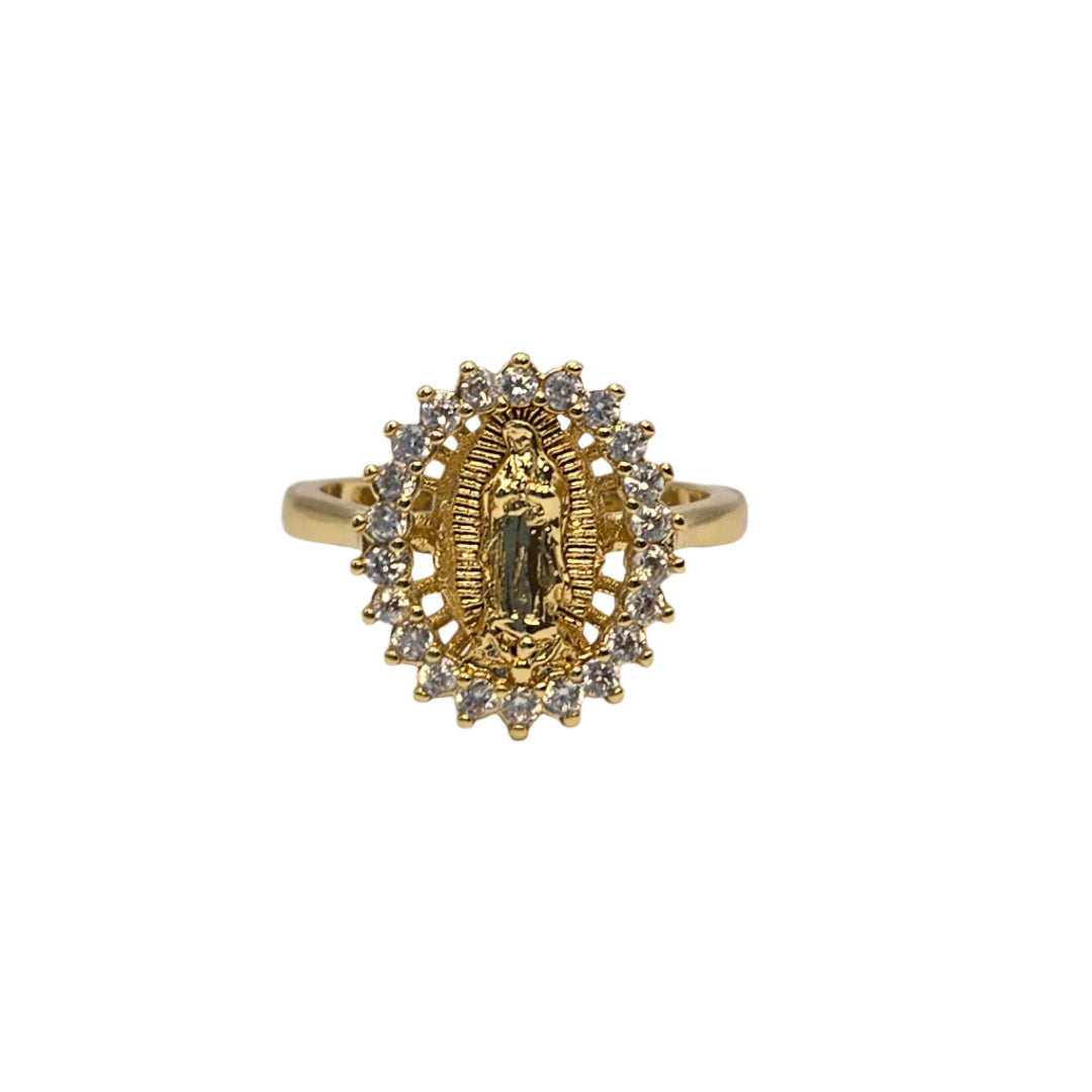 Our Lady of Guadalupe Gold Ring