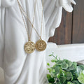 Holy Family/Holy Spirit Necklace-Gold