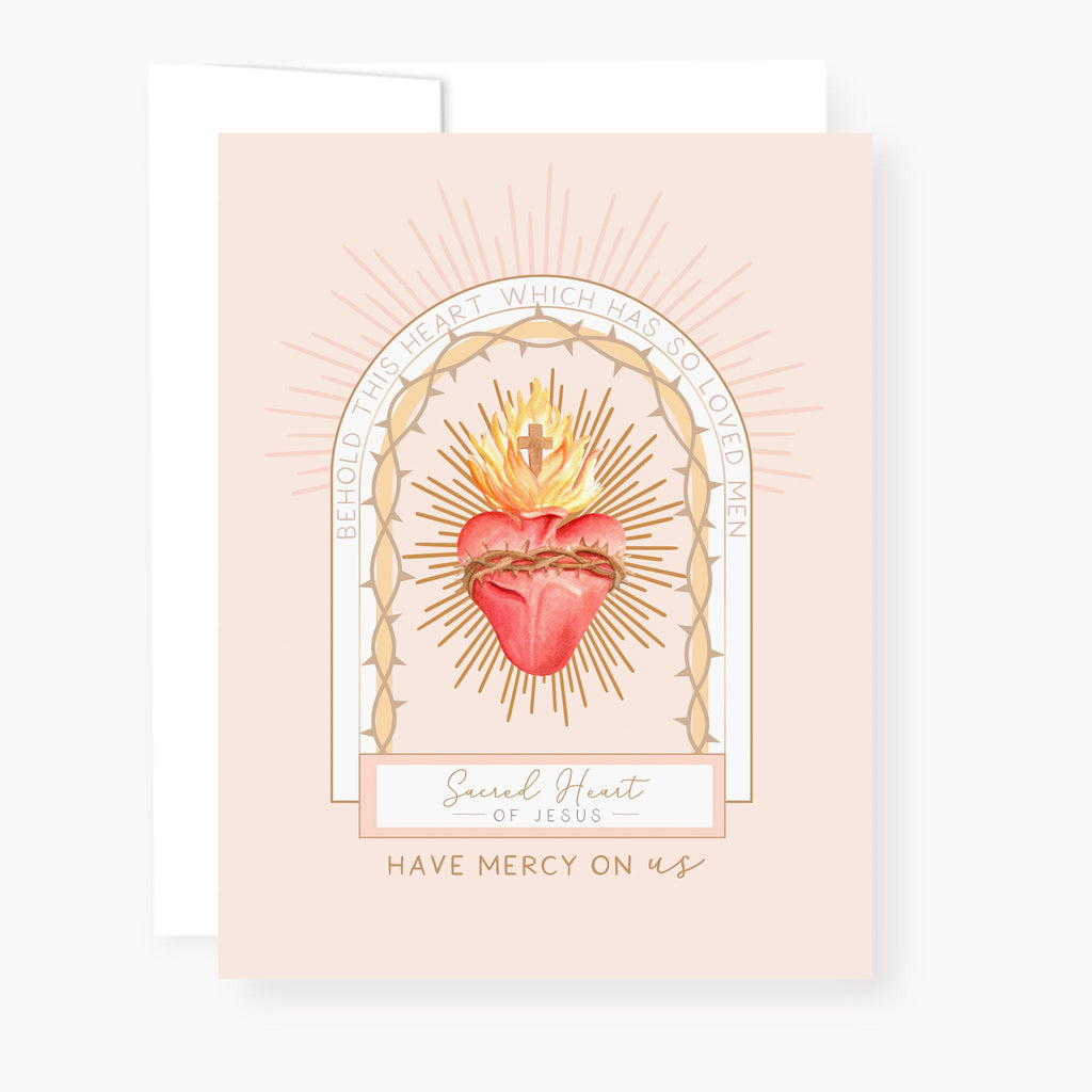 Sacred Heart Novena Card | Beige - Single Card
