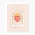 Sacred Heart Novena Card | Beige - Single Card