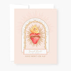 Sacred Heart Novena Card | Beige - Single Card