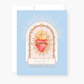 Sacred Heart Novena Card | Blue