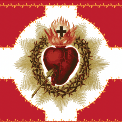 Most Sacred Heart of Jesus Flag