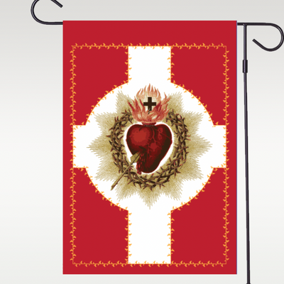 Most Sacred Heart of Jesus Garden Flag