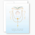 Rosary for Baptism Cards Pack of 4