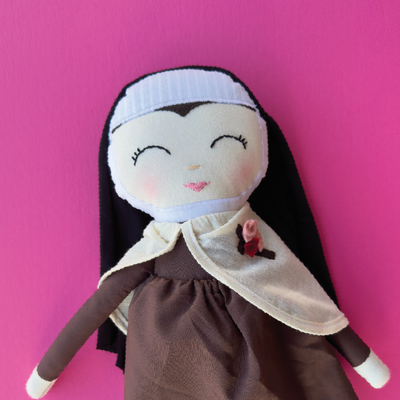 St. Thérèse of Lisieux Doll in collaboration with Marzipantz