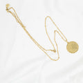 Our Father Prayer Necklace Gold