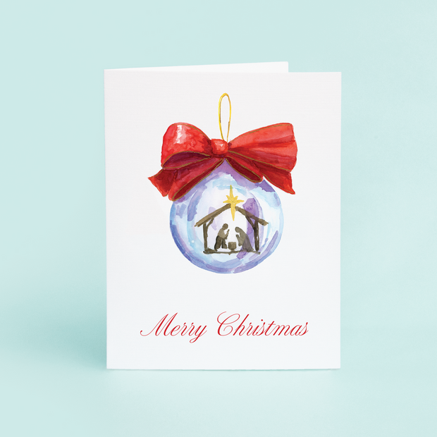 Nativity Ornament Merry Christmas Assorted Stationery